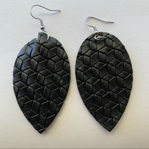 ‼️5/$20 Faux Leather Dangle earrings